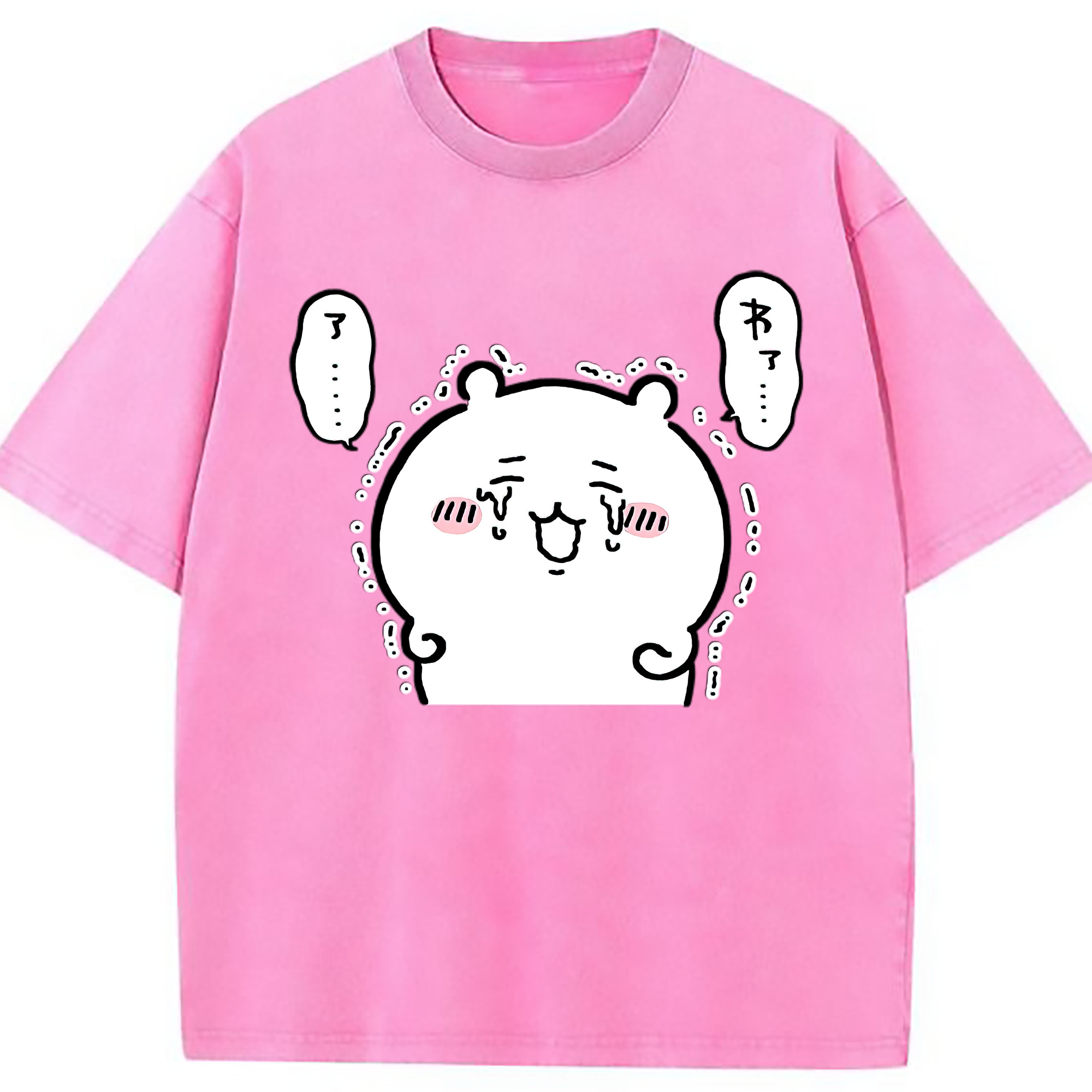 （画像用） ちいかわ ちいかわ Chii-kawa chiikawa 綿100% ヴィンテージ風 半袖Tシャツ（フロントプリント）